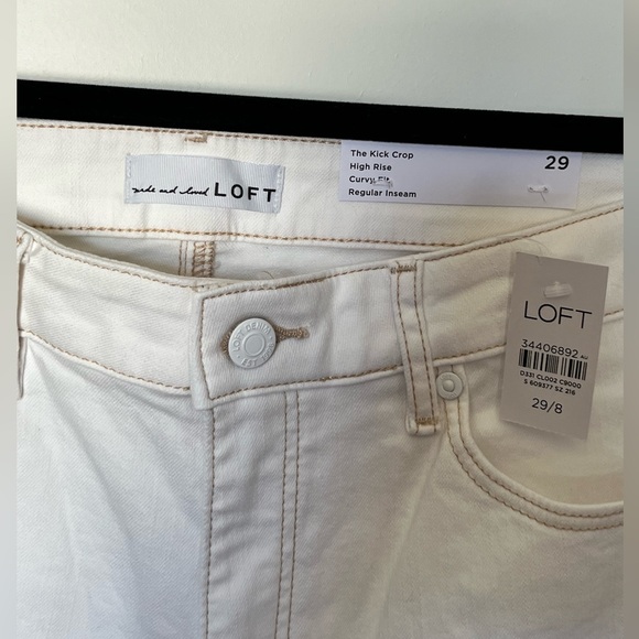 NWT Loft kick crop jeans - size 29/8 - Picture 3 of 4